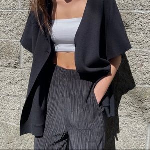 |Oak + Fort| Wide Leg Pleated Pants, M